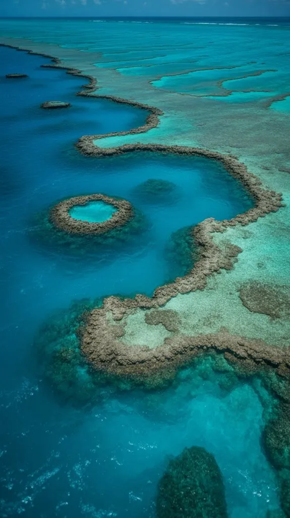 barrier reefs offshore lagoons