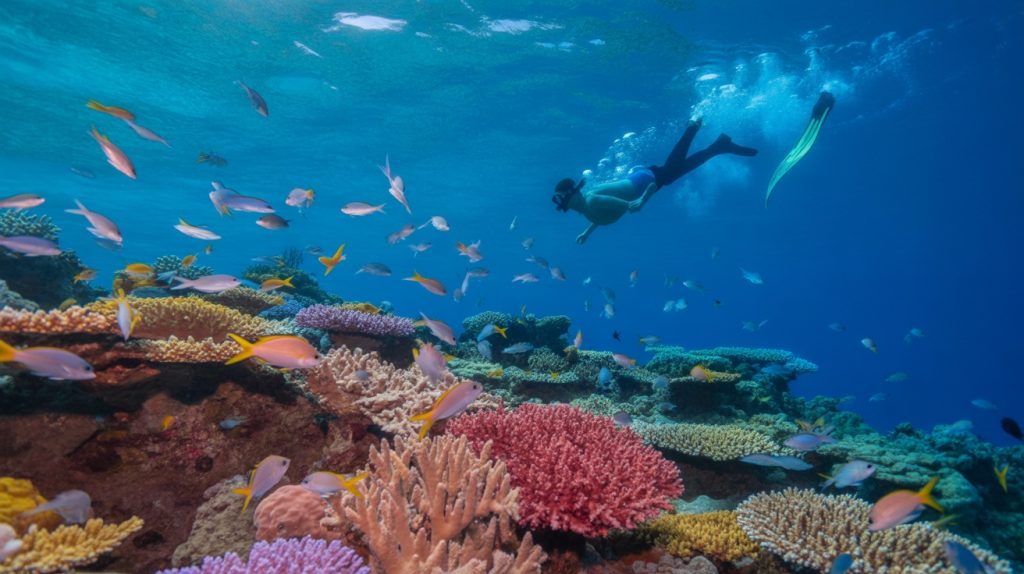 biodiverse coral reef ecosystem
