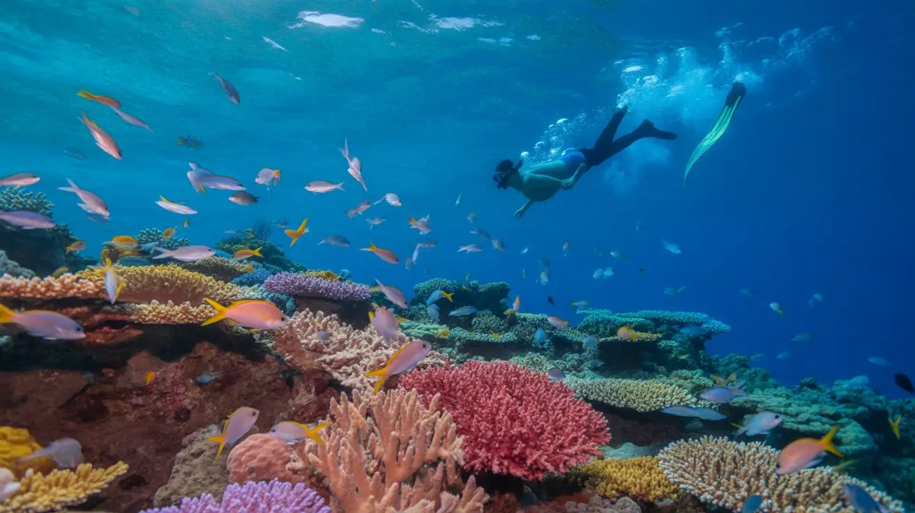 biodiverse coral reef ecosystem