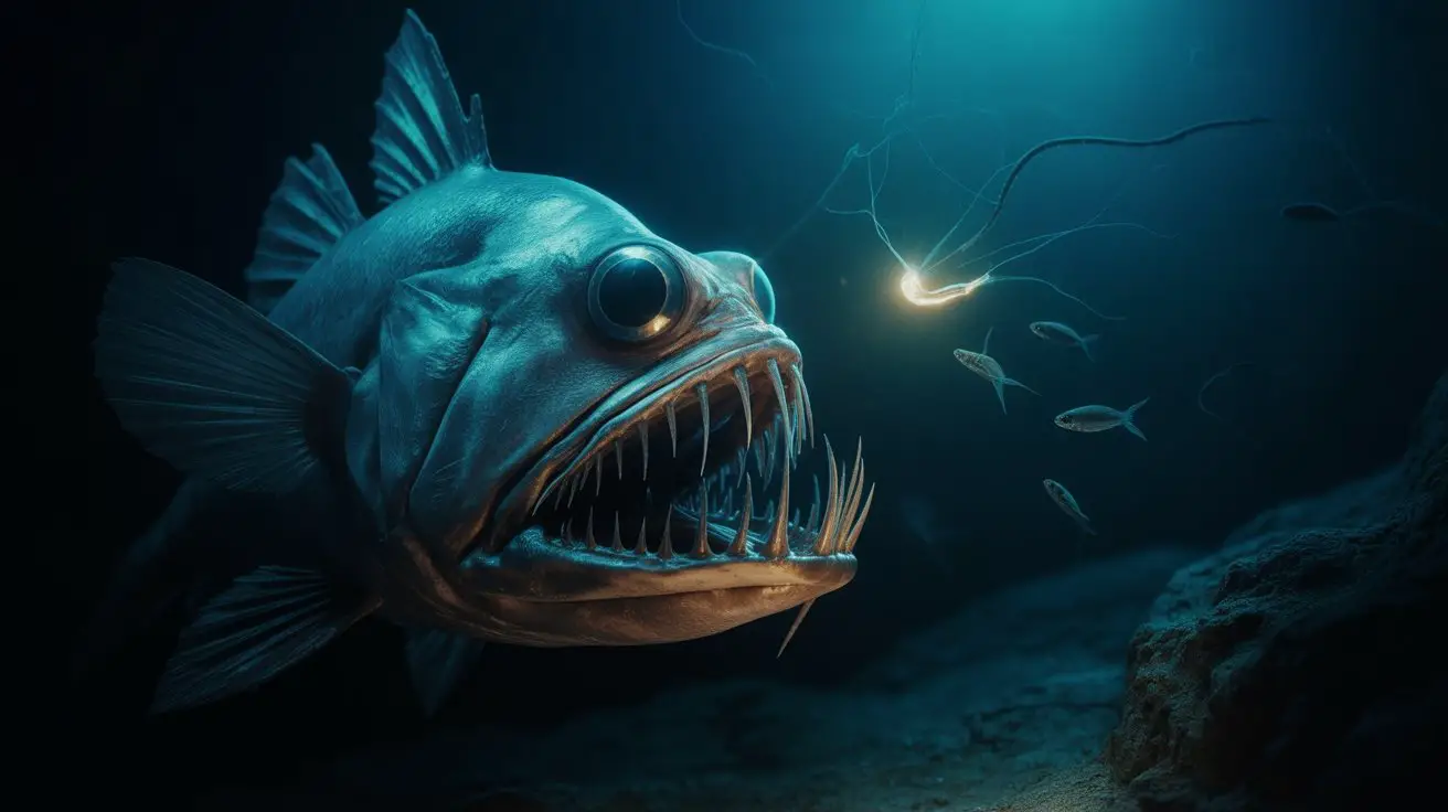 bioluminescent predator ambush strategy