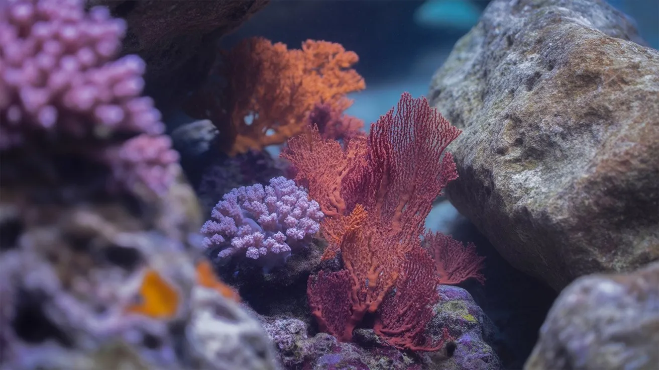 coral coloration versus rock identification