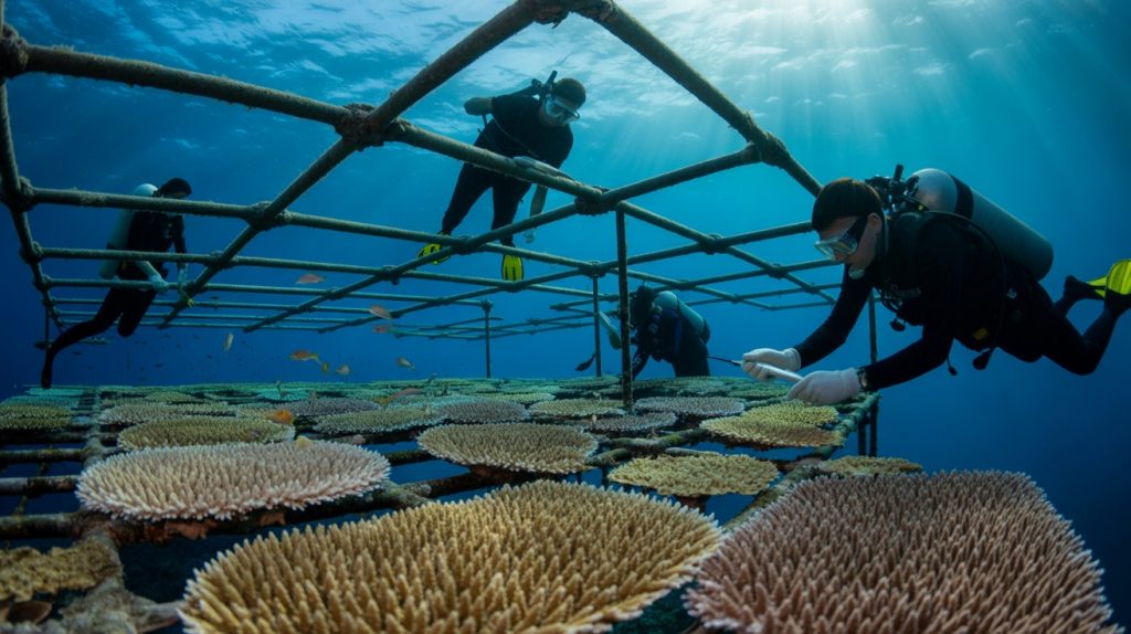 coral nursery restoration techniques