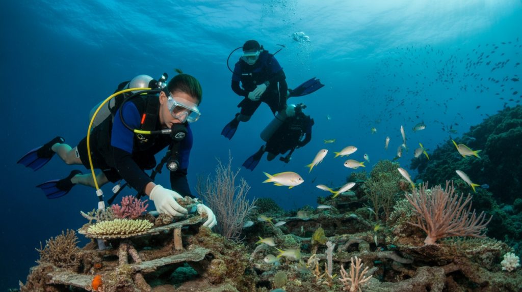 coral nursery transplantation techniques