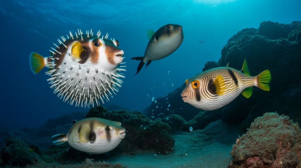 diverse pufferfish defense strategies