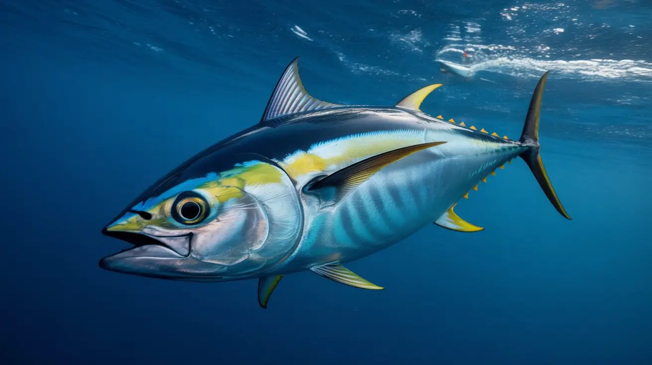 fast swimming commercial tuna