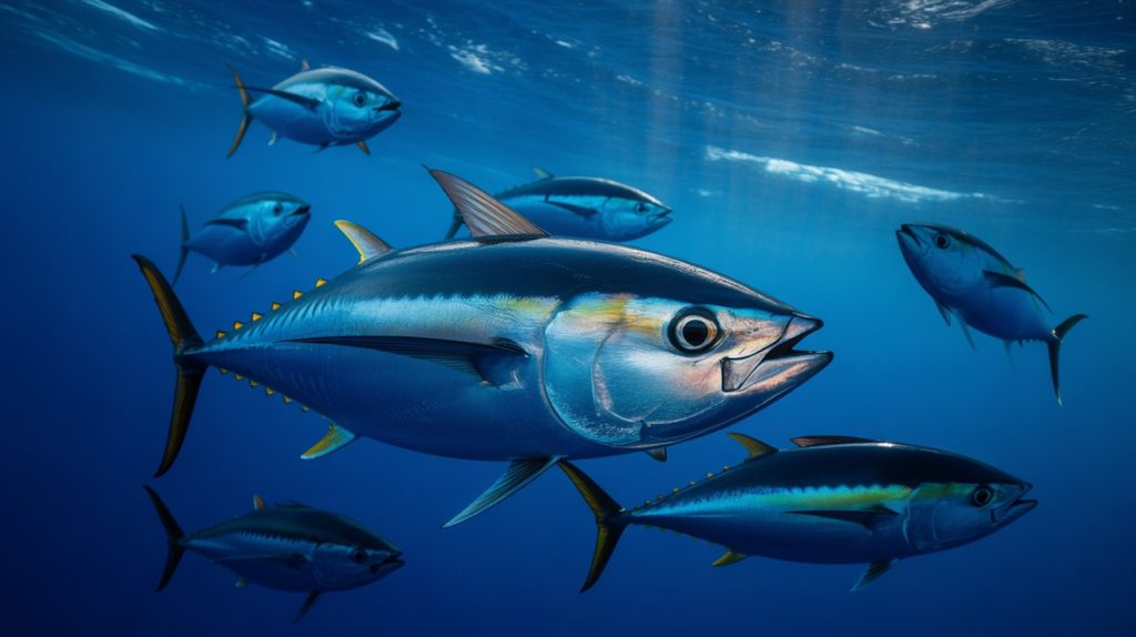 fast swimming ocean fish