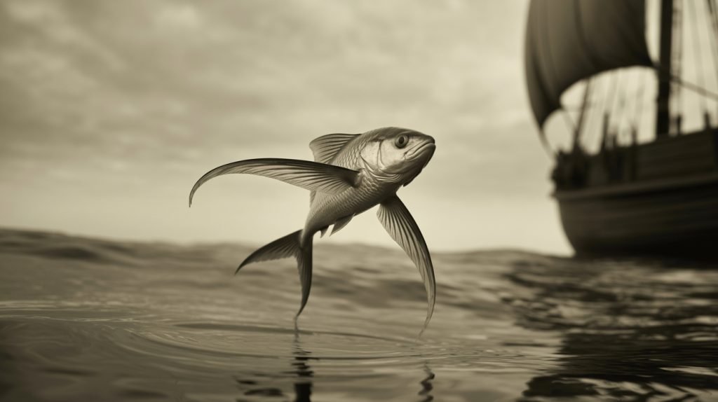 historical documentation of flying fish
