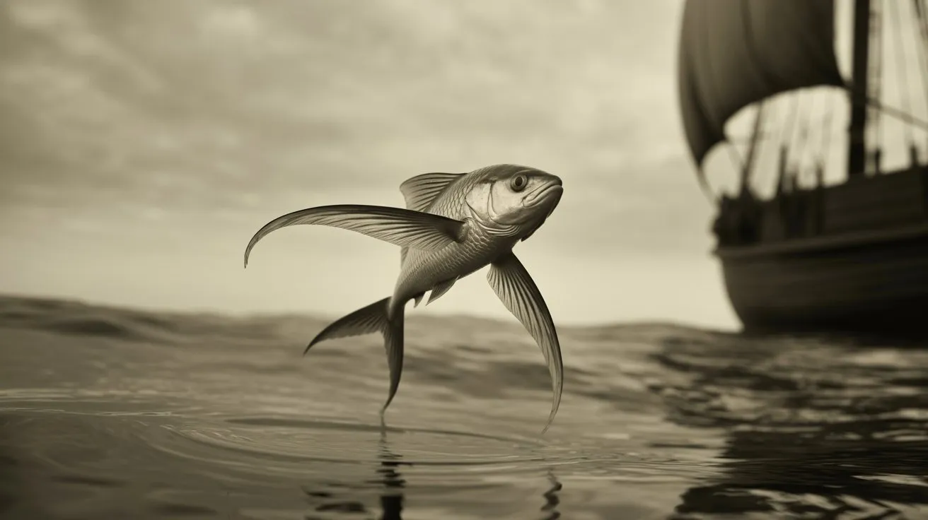 historical documentation of flying fish