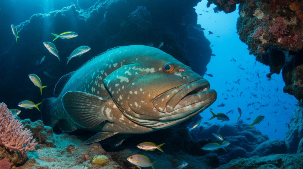 majestic reef dwelling fish