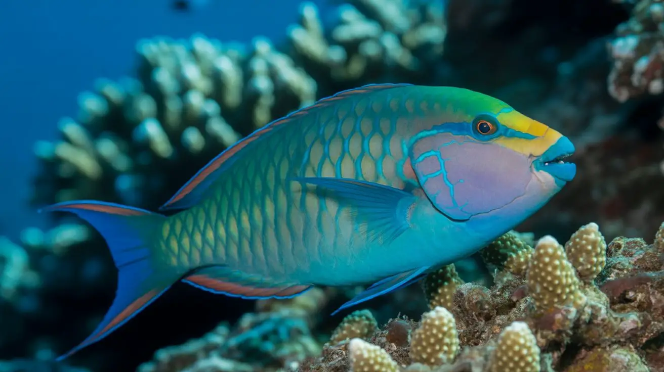 parrotfish maintain coral health