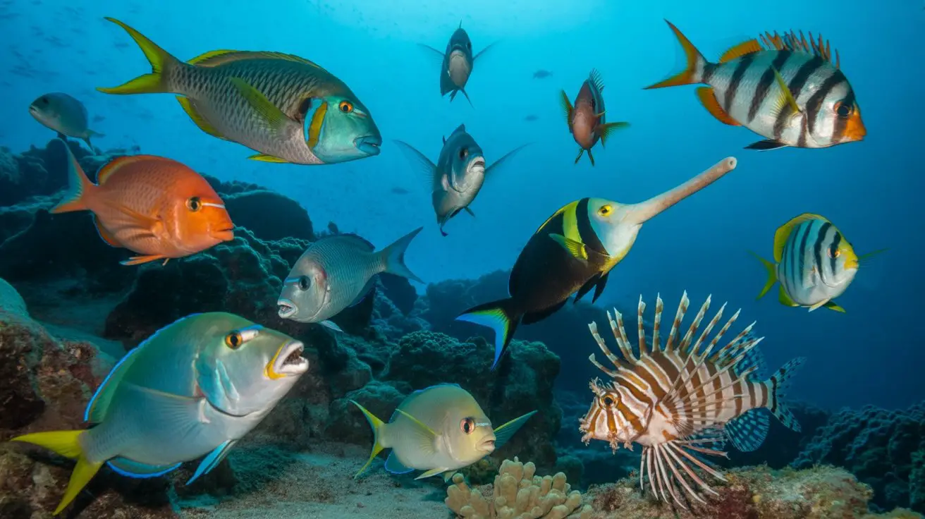 specialized fish feeding adaptations